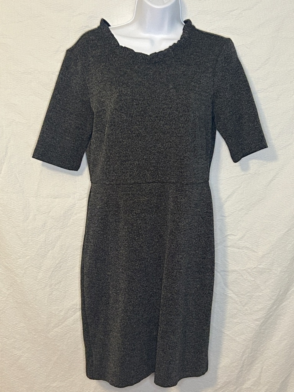 Ann Taylor Charcoal Knit Mini Dress, Size 6